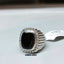 Natural Onyx and Diamond Men Ring