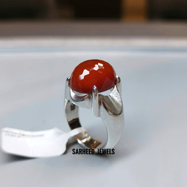 Natural Agate Men Ring