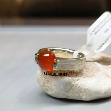 Natural Agate Men Ring