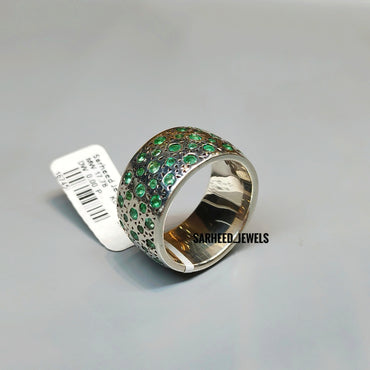 Natural Emerald Men Band