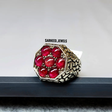 Natural Rubies Men Ring