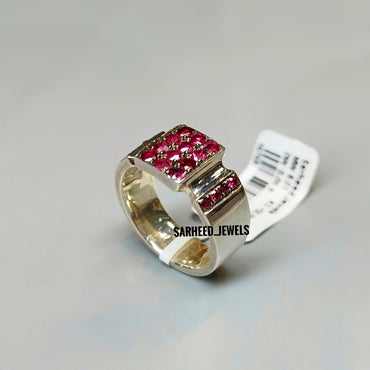 Natural Rubies Men Ring