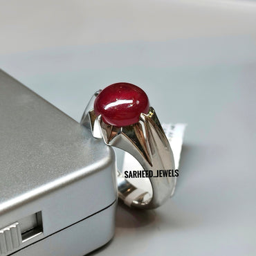 Natural Ruby Men Ring