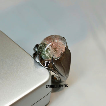 Natural Garden Quartz Men Ring