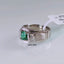 Natural Emerald and Diamond Men Ring