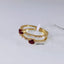 Natural Rubies and Diamond Gold Ring