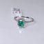 Natural Emerald and Diamond Gold Ring