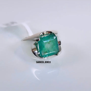 Natural Emerald Men Ring