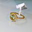 Natural Tsavorite and Diamond Gold Ring