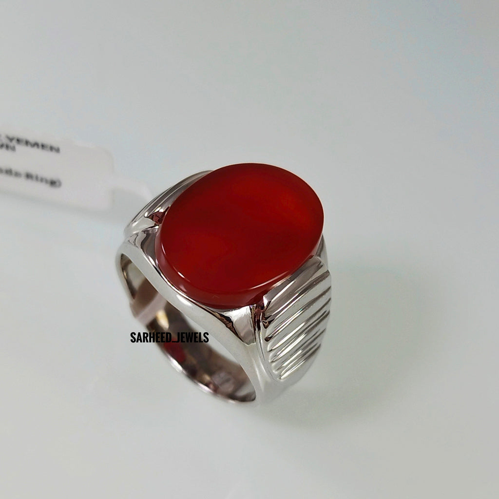 Natural Agate Men Ring