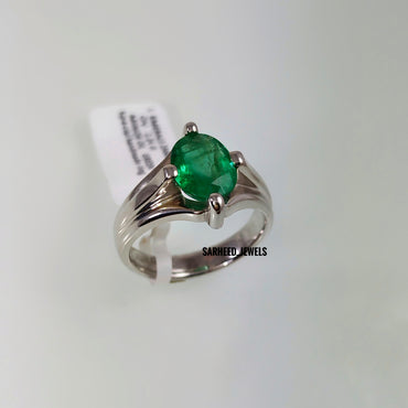 Natural Emerald Men Ring