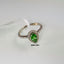 Natural Tsavorite and Diamond Gold Ring