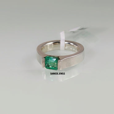 Natural Emerald Men Ring