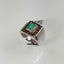 Natural Emerald and Diamond Men Ring