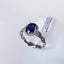 Natural Sapphire and Diamond White Gold Ring