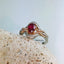 Natural Ruby and Diamond Two-toned Gold Ring