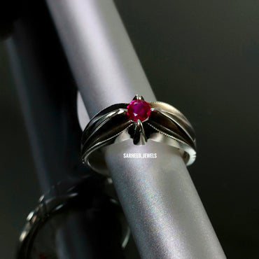 Un-heated Ruby Men Ring