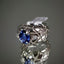 Natural Bi-Color Sapphire and Diamond Men Ring