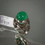 Natural Emerald and Brown Diamond Men ring