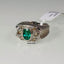 Natural Emerald and Brown Diamond Men Ring