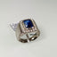 Natural Sapphire and Diamond Men Ring