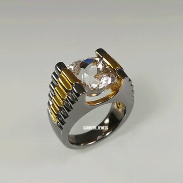 Natural Topaz Men Ring