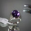 Natural Amethyst Men Ring