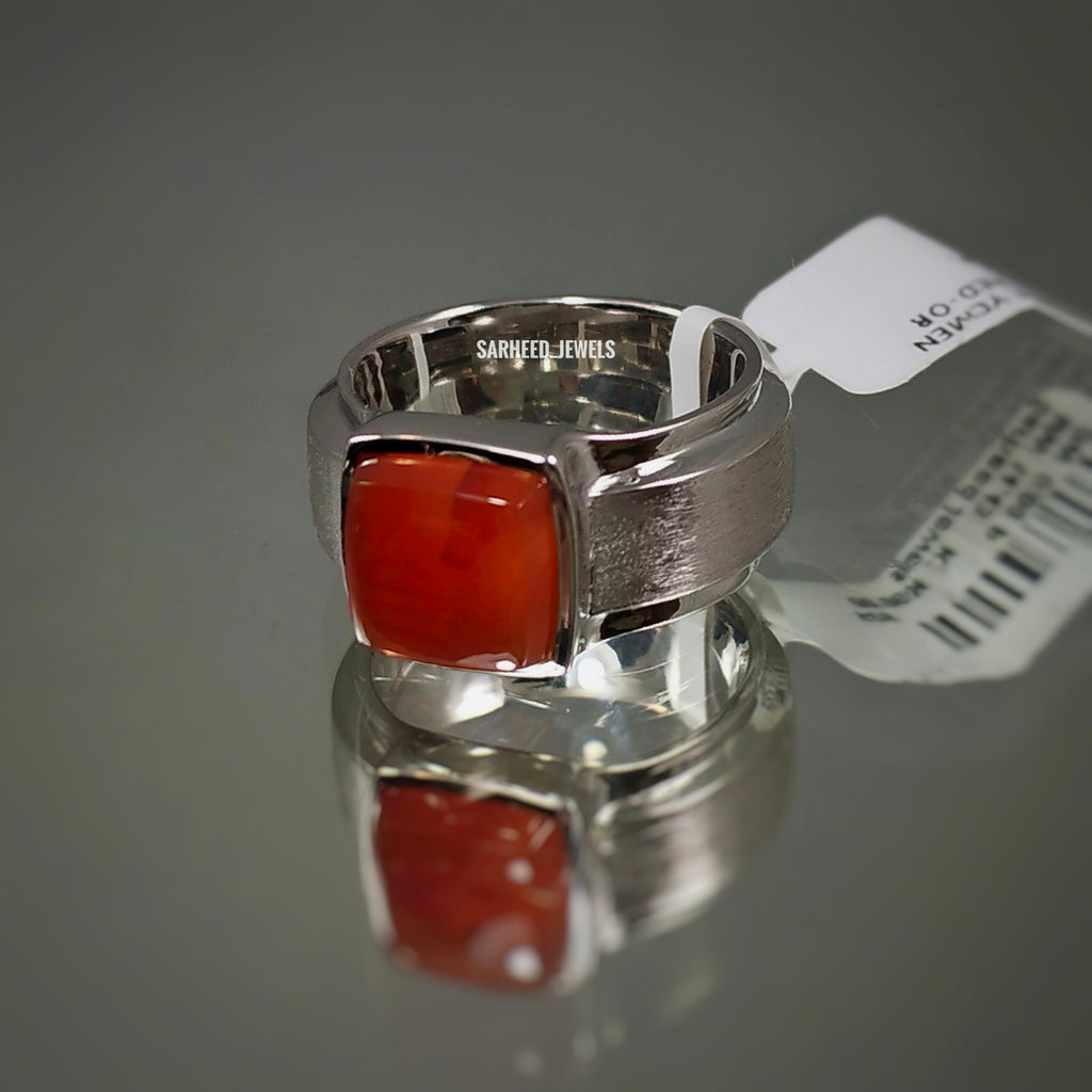 Natural Agate Men Ring