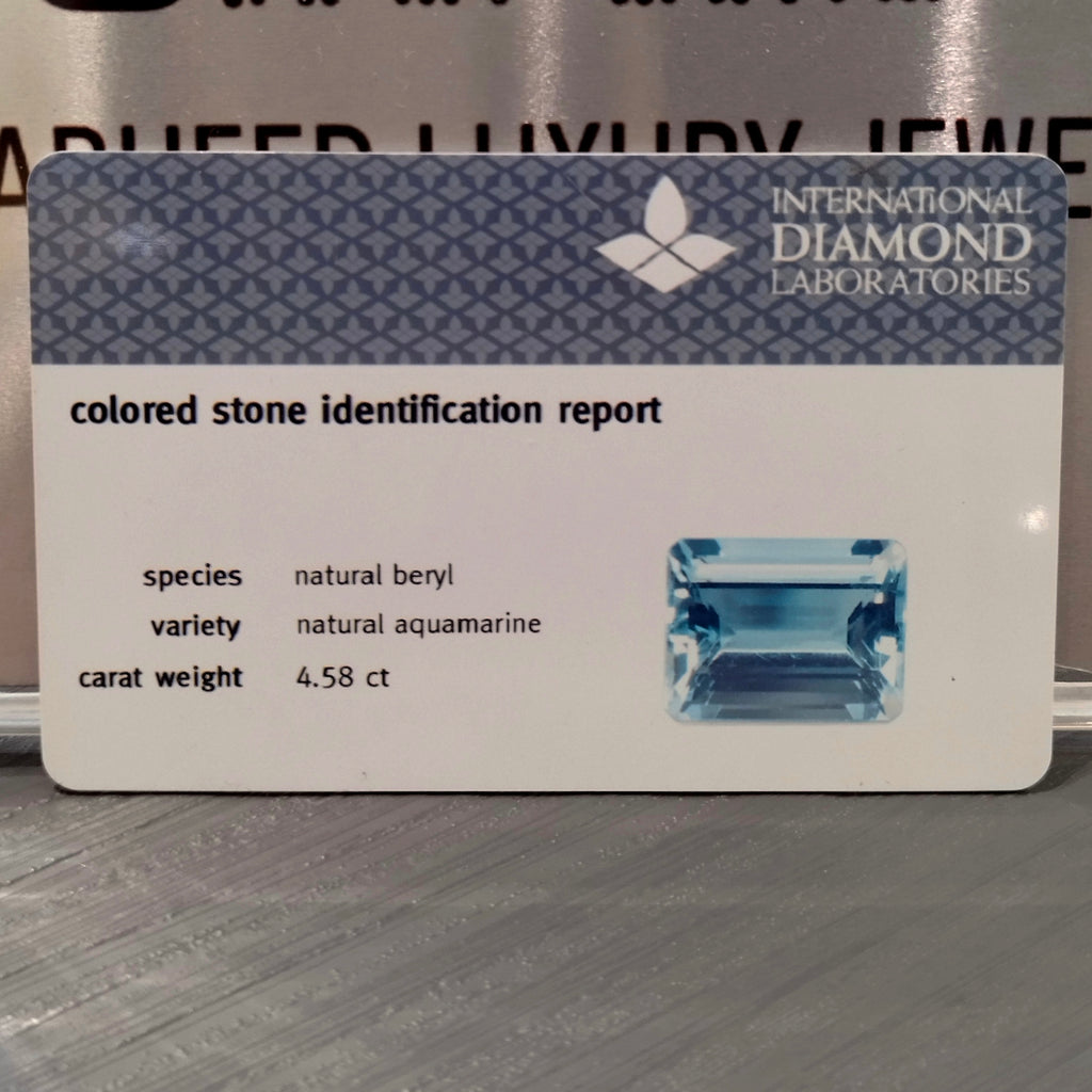 Natural Aquamarine - 4.58 ct. (Gem Quality)