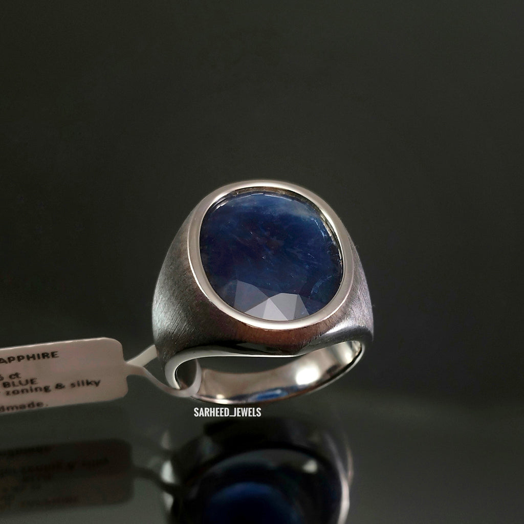 Natural Sapphire Men Ring