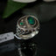 Natural Boulder Opal, Emerald, & Diamond Men Ring