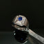 Natural Sapphire and Diamond Men Ring