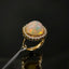 Natural Opal and Diamond Gold Ring