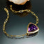 Natural Amethyst Gold Bracelet
