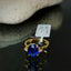 Natural Sapphire and Diamond Gold Ring