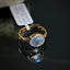 Natural Moonstone and Diamond Gold Ring