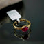 Natural Ruby and Diamond Gold Ring