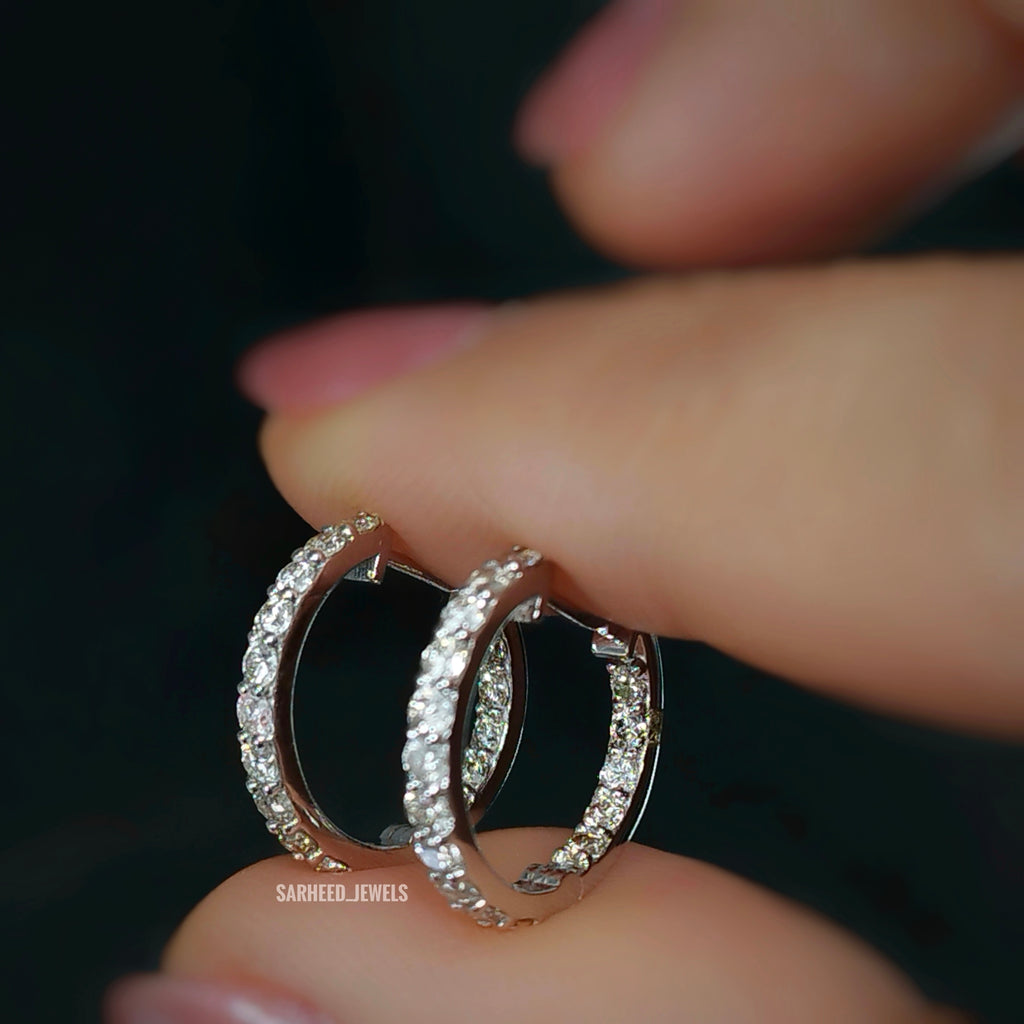 Diamond White Gold Earrings