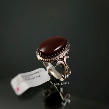Natural Agate Men Ring