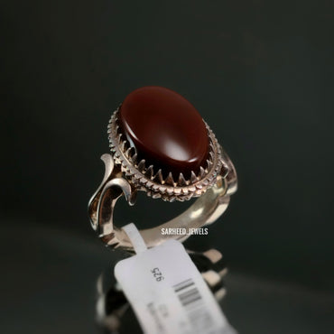 Natural Agate Men Ring