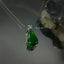 Natural Jadeite and Diamond White Gold Necklace
