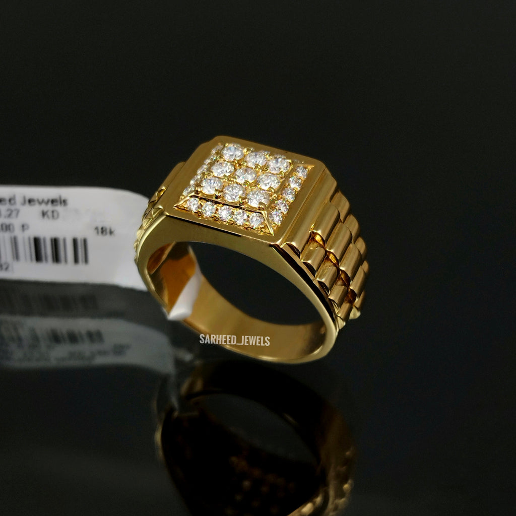 Diamond Gold Men Ring