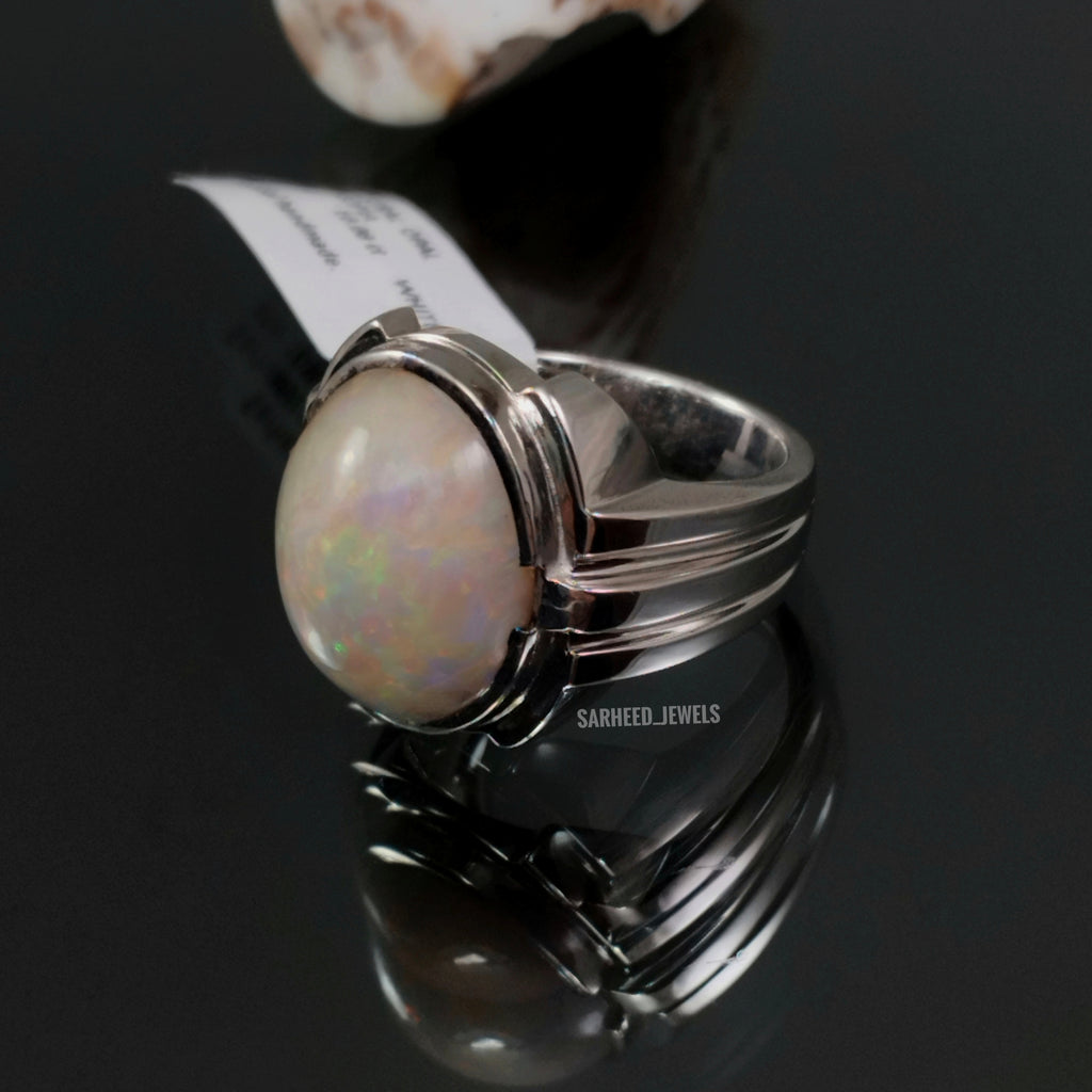 Natural Opal Men Ring