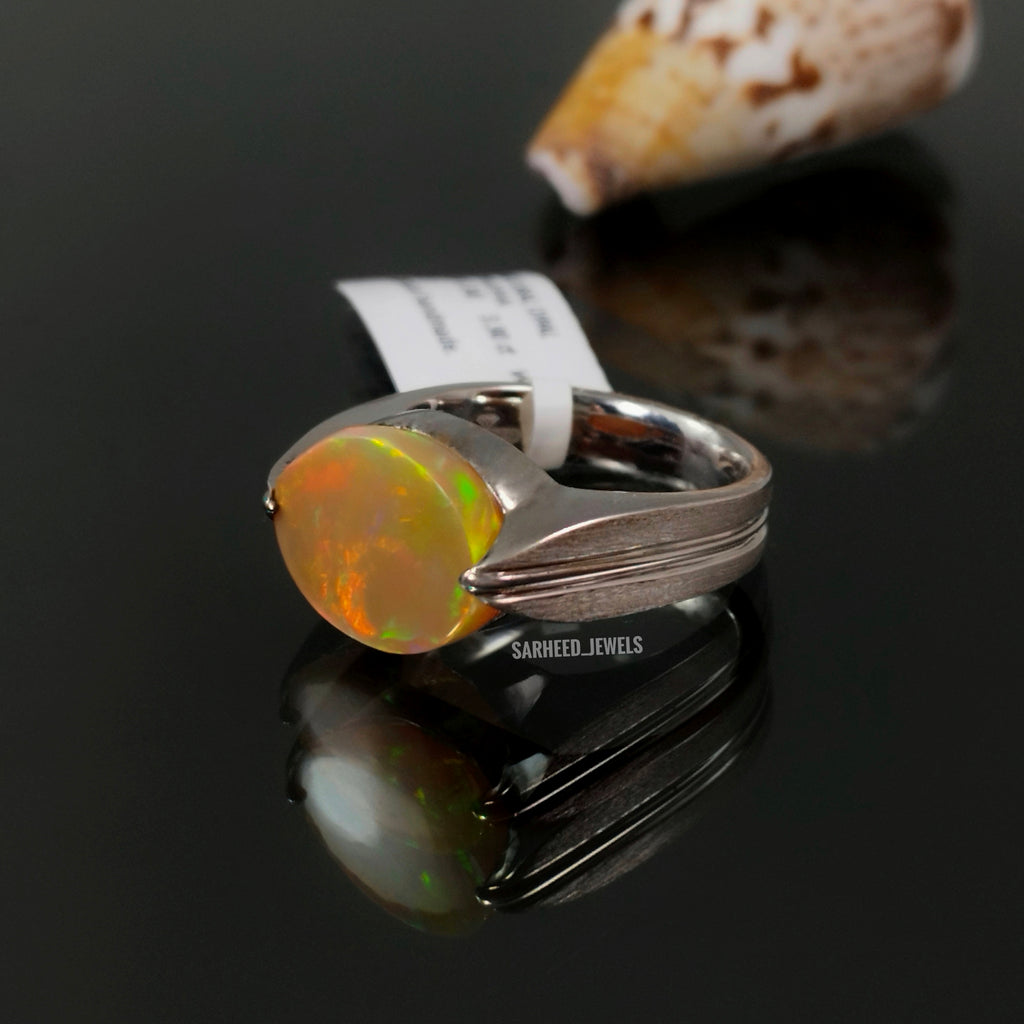 Natural Opal Men Ring