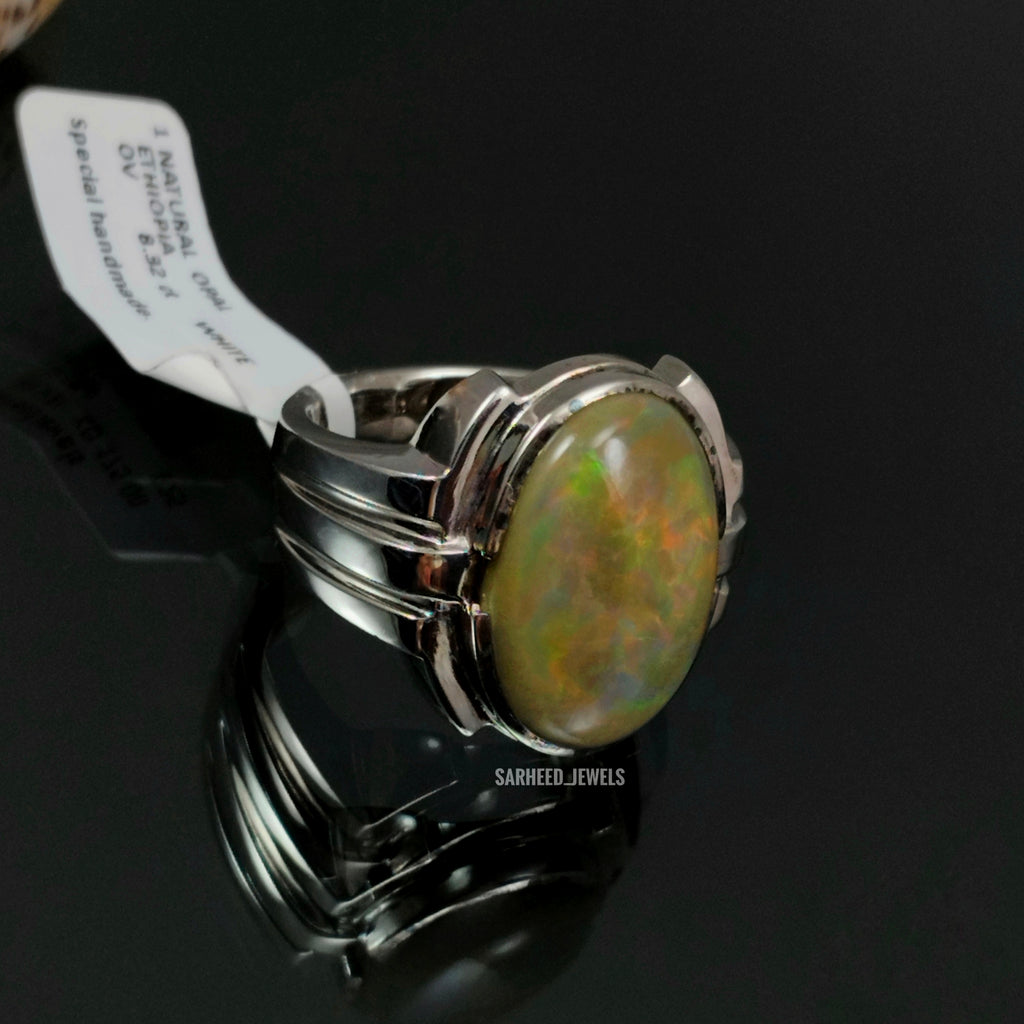 Natural Opal Men Ring