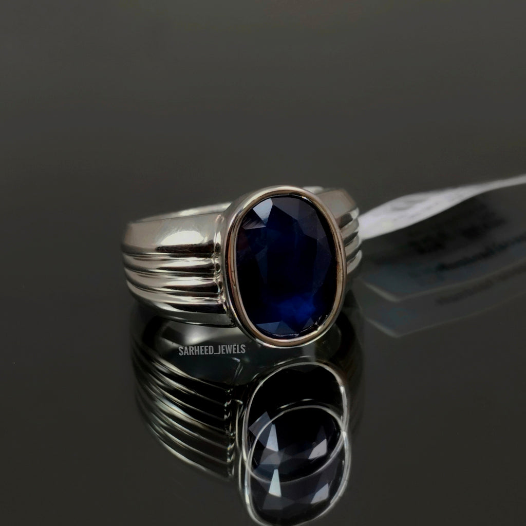 Natural Sapphire Men Ring
