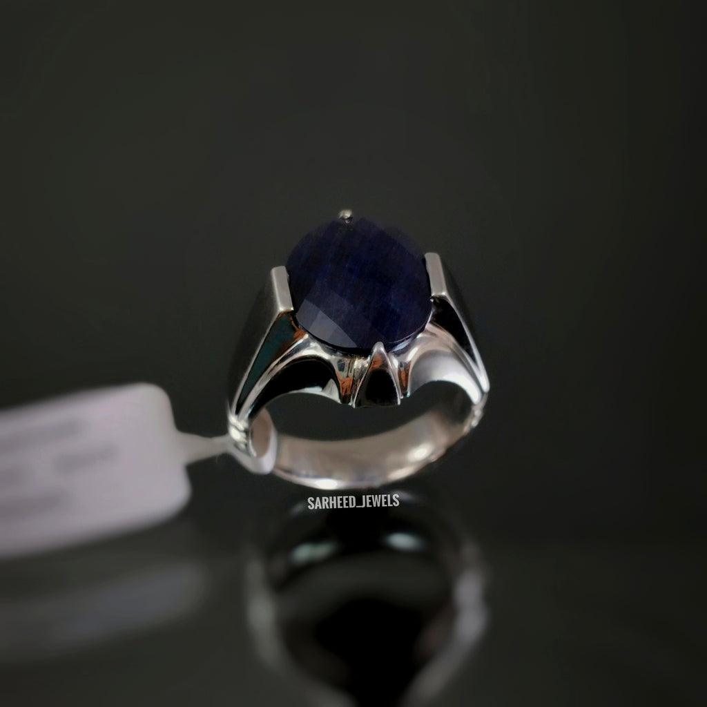 Natural Sapphire Men Ring