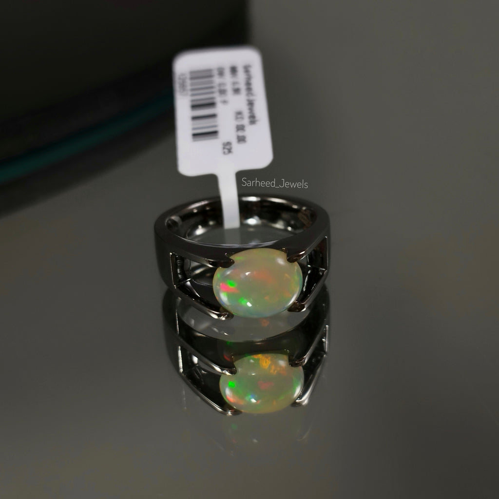 Natural Opal Men Ring