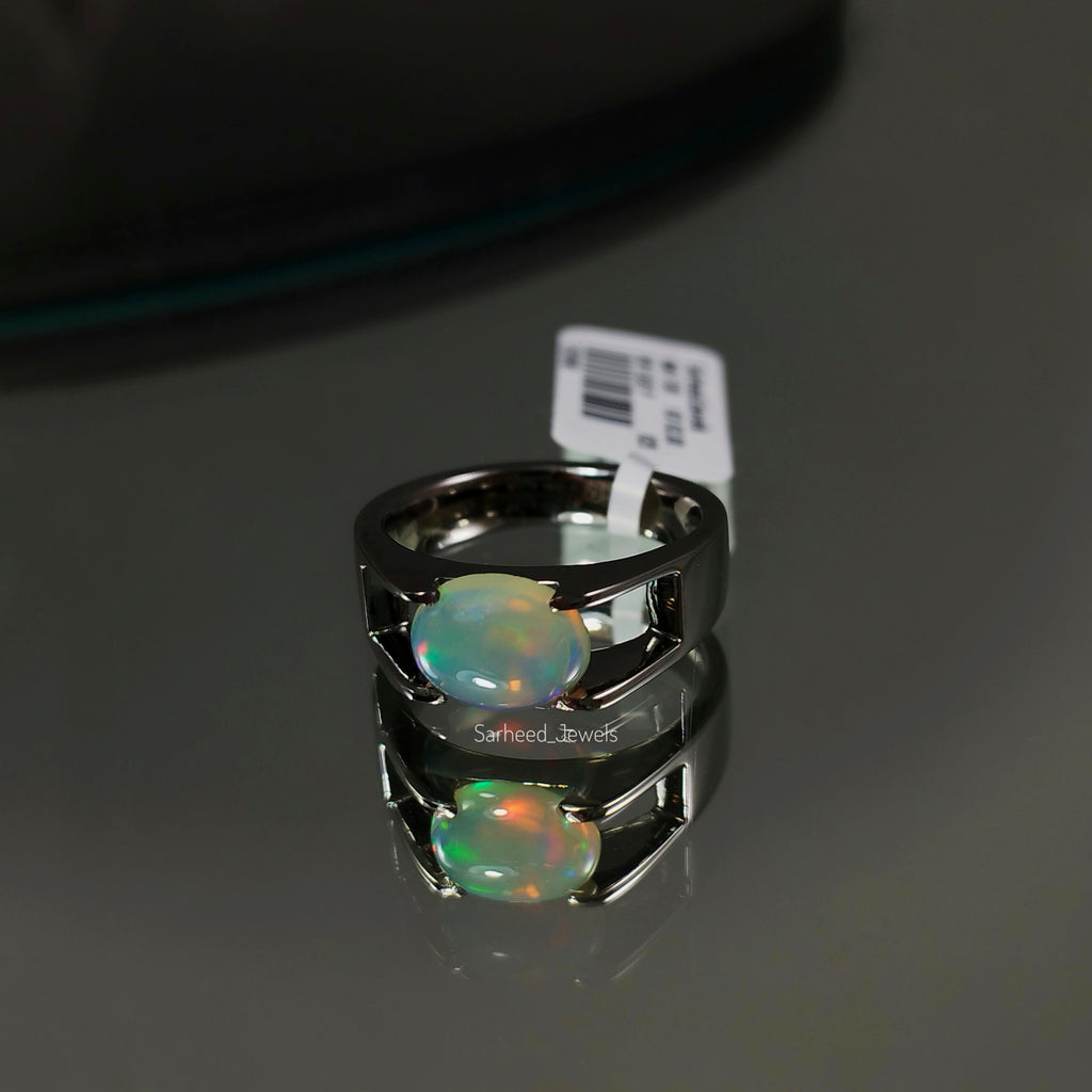 Natural Opal Men Ring