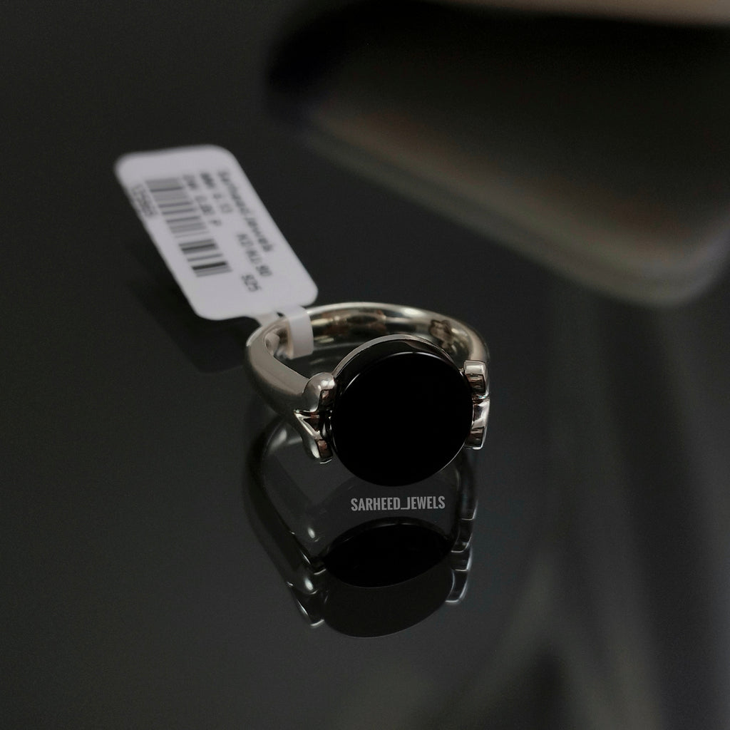 Natural Black Onyx Men Ring